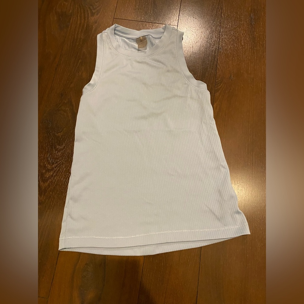 Calia by Carrie Underwood small blue ribbed Tank Top active shirt